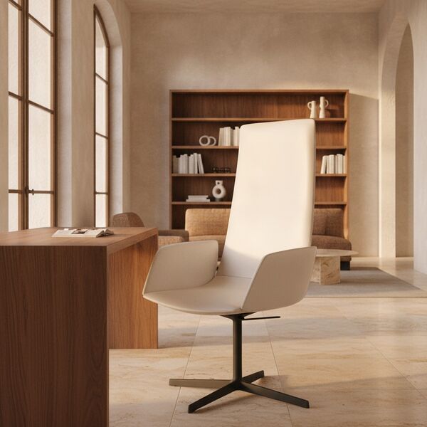4-Star Executive Chair 01 3D model in a college and university interior scene