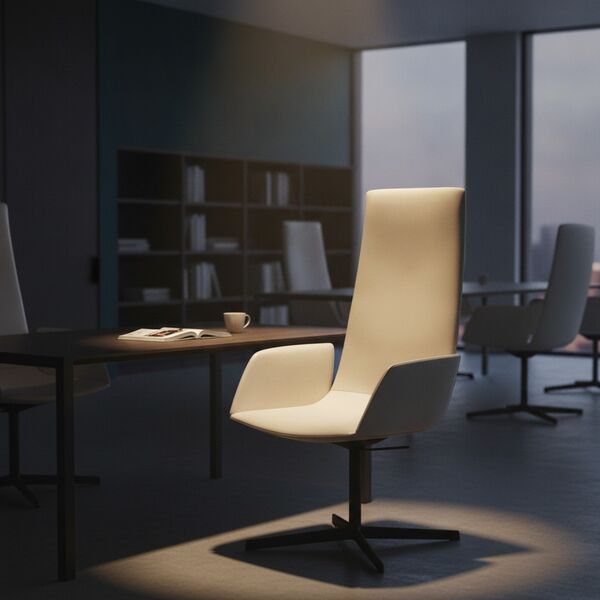 4-Star Executive Chair 01 3D model in a college and university interior scene