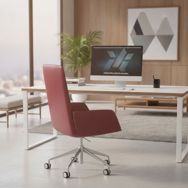 5-Star Office Chair 01 3D model in a workplace interior scene