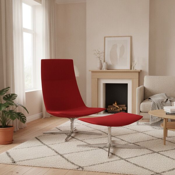 Lounge Chair 02 3D model in a living room interior scene