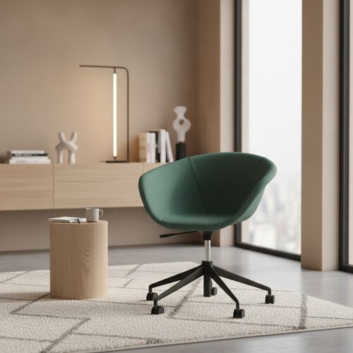 Padded 5-Star Shell Armchair 03 3D Model