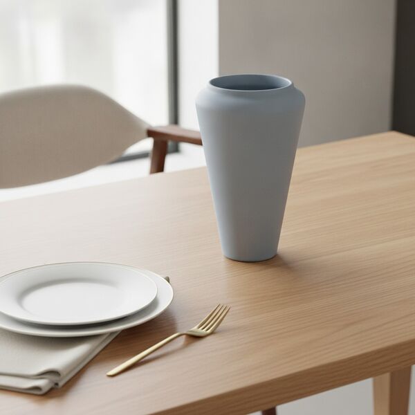 Ceramic Blue Round Pot 03 - interior view 1