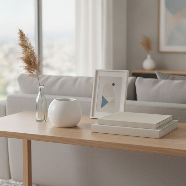 Ceramic White Round Pot 05 - interior view 1