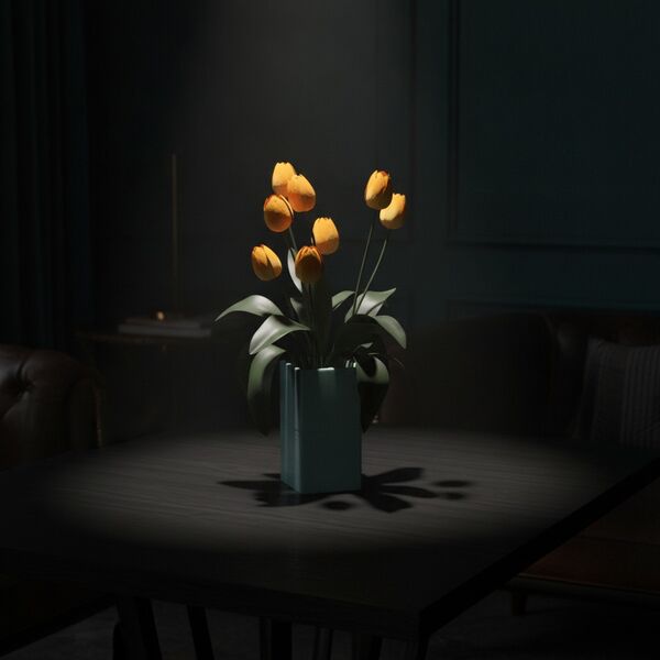 Squared And Flowers Pot 18 - interior view 2