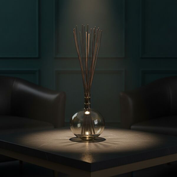 Transparent Glass Round Pot 01 - interior view 2