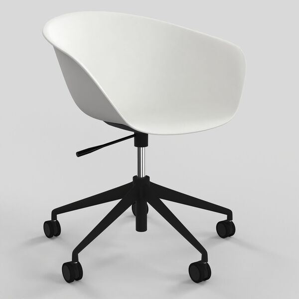 5-Star Shell Armchair 03 3D model render view