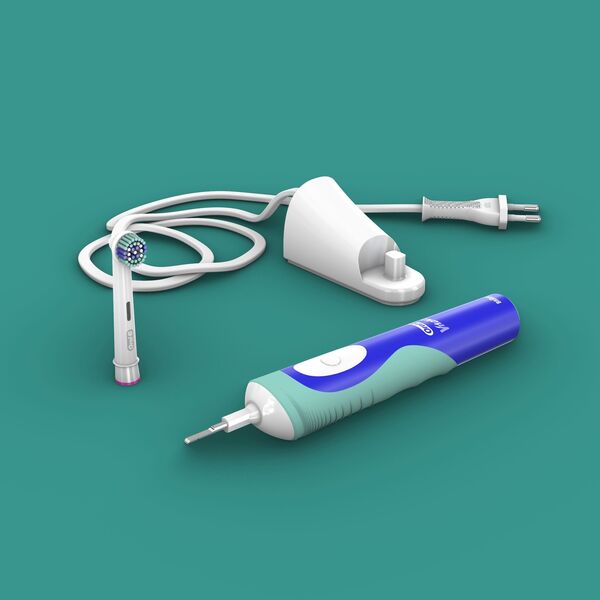 3DModel Unity Braun Oral-B Electric Toothbrush 3D model — styled interior scene