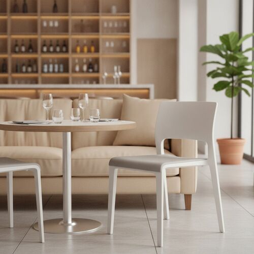 Padded-Seat Shell Chair 04 3D Model