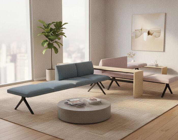 Modular Bench 01 Composition B 3D Model