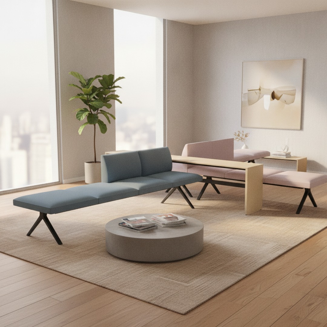 Modular Bench 01 Composition B 3D Model