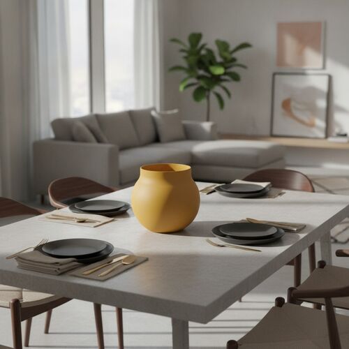 Ceramic Orange Pot 09 3D Model