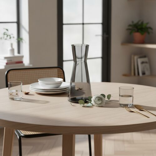 Glass Grey Round Pot 10 3D Model