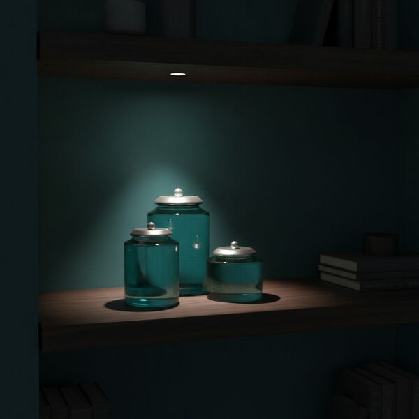 Glass Cyan Set Pots 01 3D Model