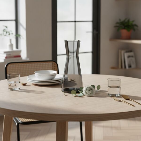 Glass Grey Round Pot 10 3D Model