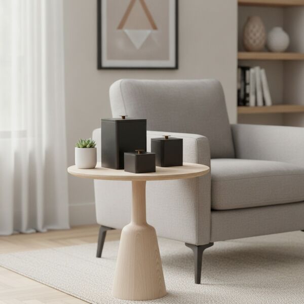 Squared Black Set Pots 01 - interior view 1
