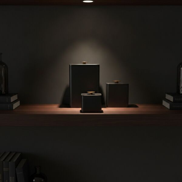 Squared Black Set Pots 01 - interior view 2