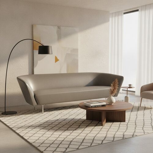 3-Seat Compact Sofa 01 3D Model