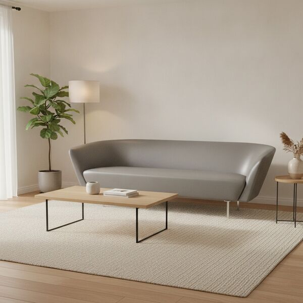 3-Seat Compact Sofa 01 3D model in a living room interior scene