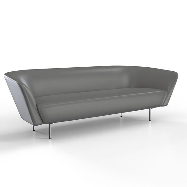 3-Seat Compact Sofa 01 3D model render view