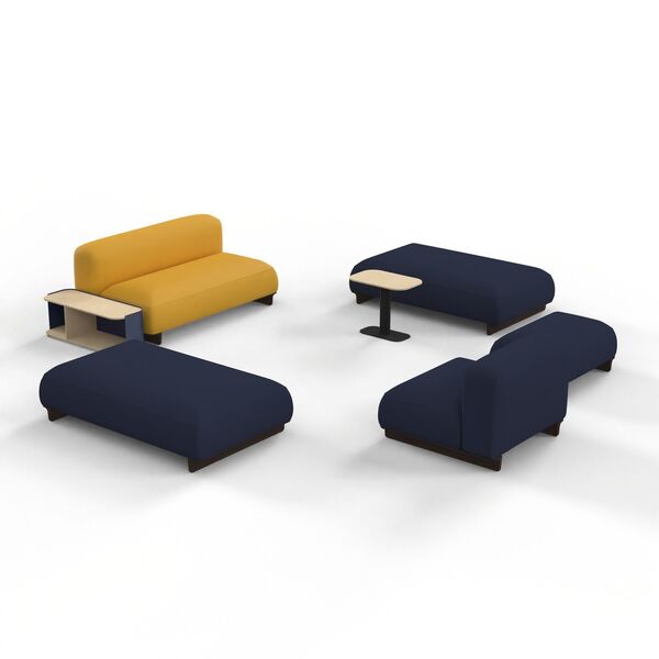 Living Room Seating Composition 01 3D model render view