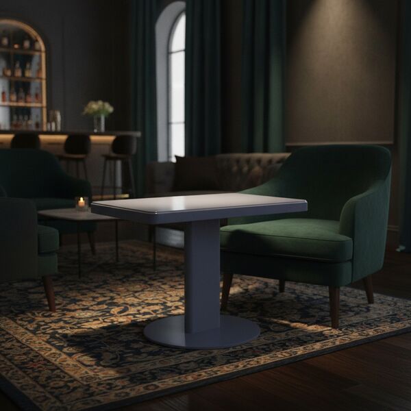 Side Table 02 3D model in a restaurant bar interior scene