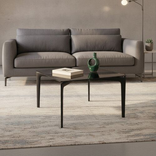 Square Glass-Top Coffee Table 01 3D Model