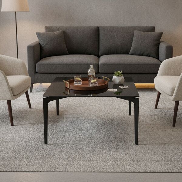 Square Glass-Top Coffee Table 02 3D model in a lounge interior scene