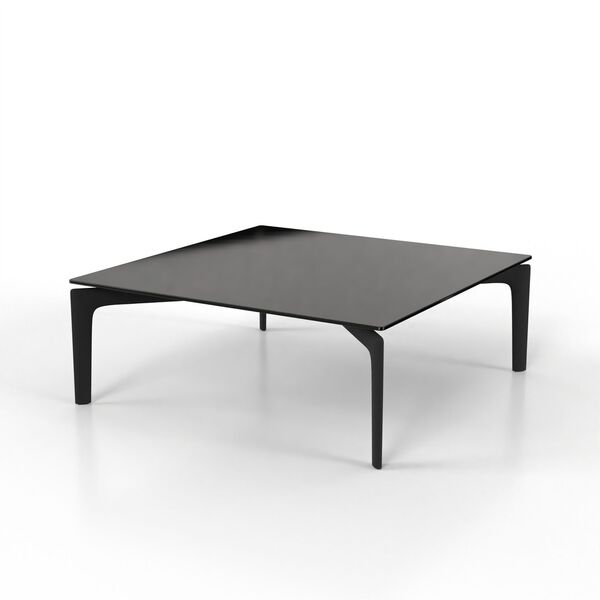 Square Glass-Top Low Table 01 3D model render view