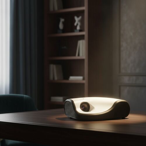 Black And White Projector 01 3D Model