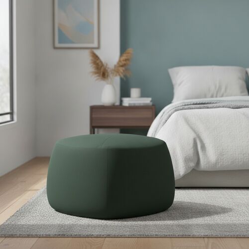 Fabric Black Pouf 05 3D Model