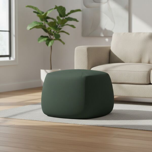 Fabric Black Pouf 05 - interior view 1