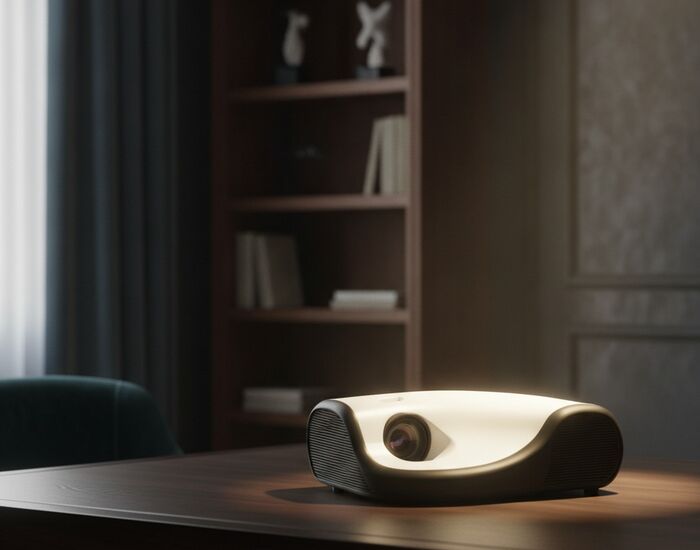 Black And White Projector 01 3D Model