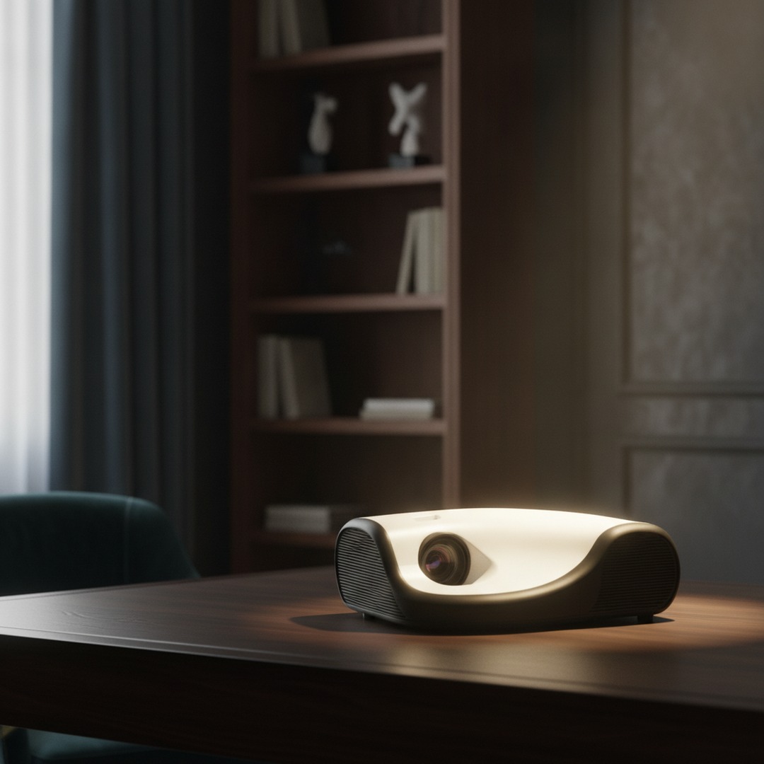 Black And White Projector 01 3D Model