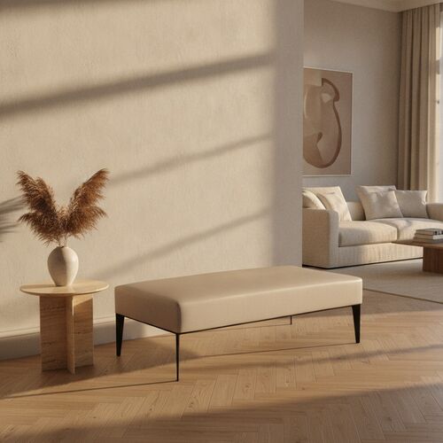 2-Seat Upholstered Bench 01 3D Model