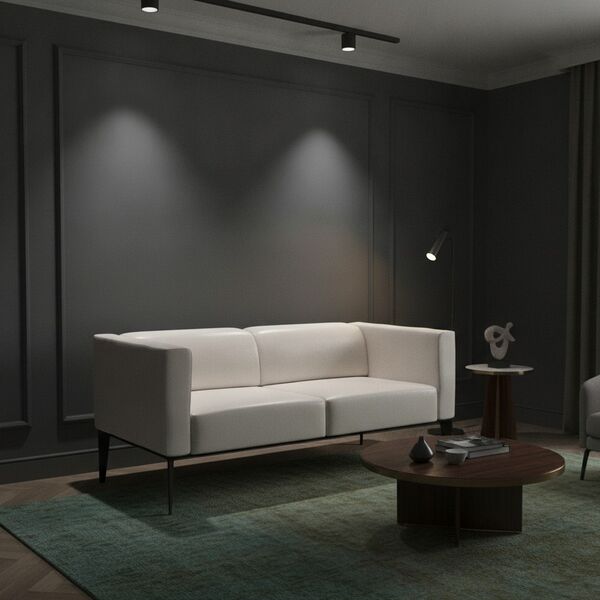 2-Seat Lounge Sofa 01 3D model in a living room interior scene