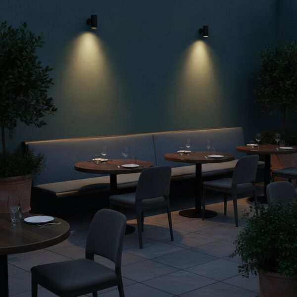 Wall-Mounted Bench 02 3D model in a outdoor interior scene