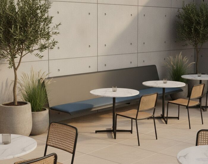 Wall-Mounted Bench 02 3D Model