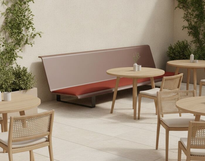 Wall-Mounted Bench 01 3D Model