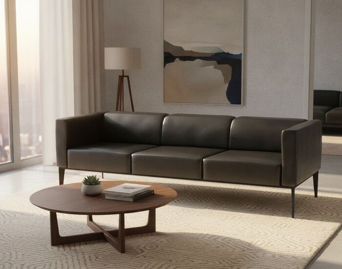3-Seat Lounge Sofa 01 3D Model