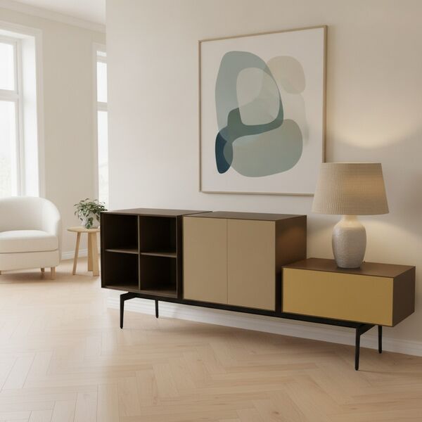 Modular Sideboard 02 Composition 2 3D model in a shop interior scene