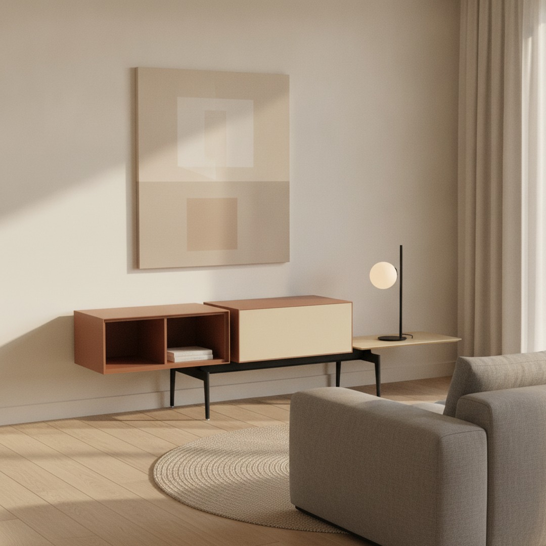 Modular Sideboard 02 Composition 4 3D Model