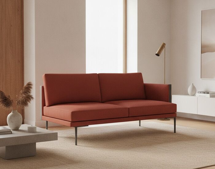 2-Seat Modular Sofa 01 3D Model