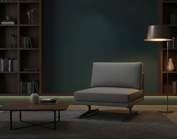 1-Seat Modular Sofa 01 3D Model
