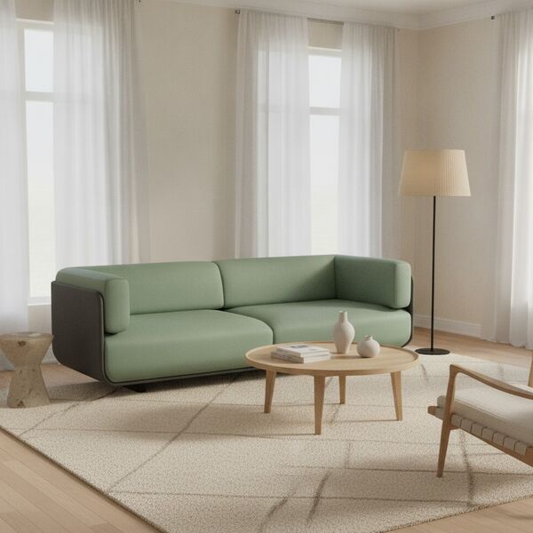 3-Seat Soft Sofa 01 3D Model