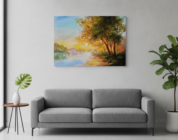04 100x70 Painting 3D Model