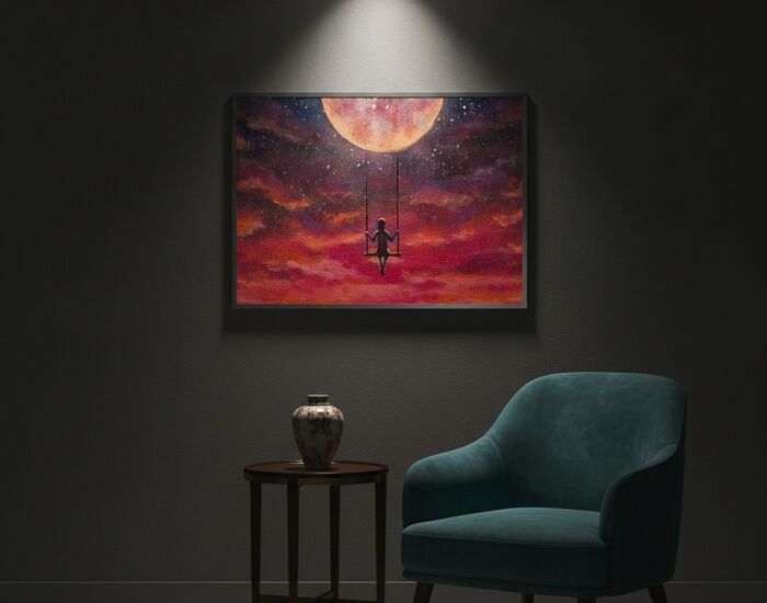 06 100x70 Painting 3D Model