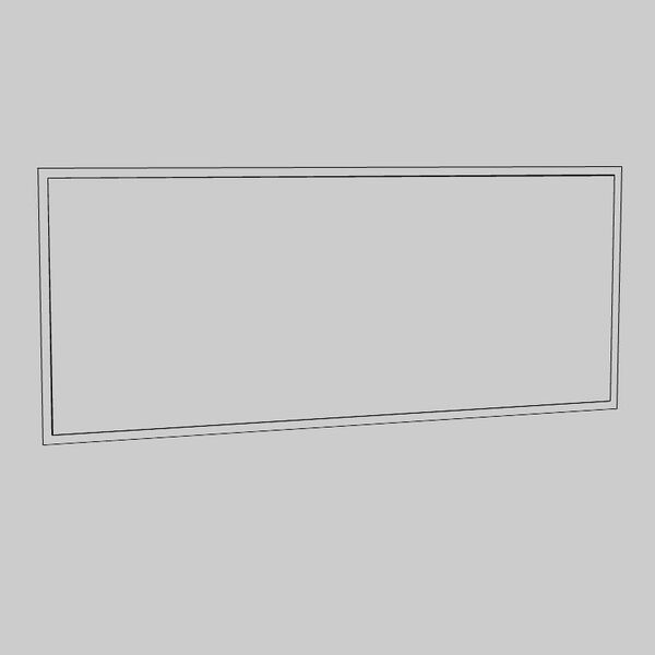 08 70x50 Painting 3D Model - shaded view, clean NURBS geometry for Rhino