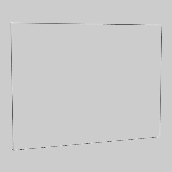 10 40x30 Painting 3D Model - shaded view, clean NURBS geometry for Rhino