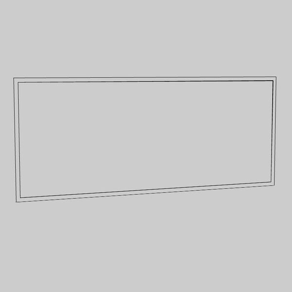 17 140x56 Painting 3D Model - shaded view, clean NURBS geometry for Rhino