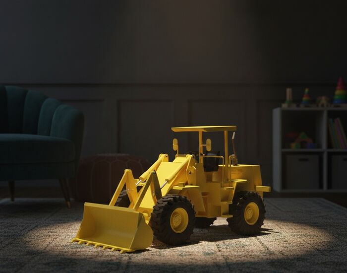 Bulldozer Toy 3D Model